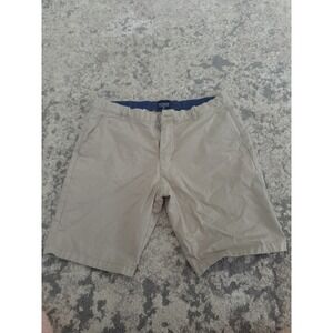 PX Premium Xpression Men's Khaki Shorts Size 31 Flat Front Cotton‎ Stretch